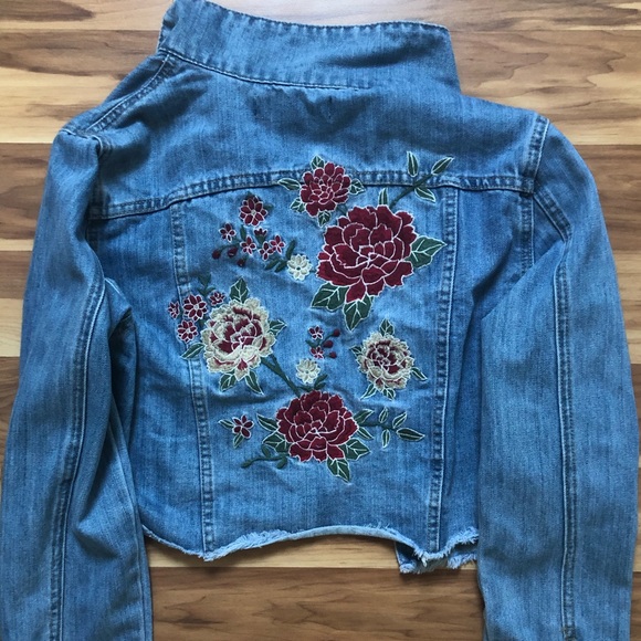 floral denim jacket forever 21